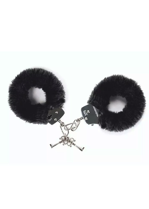 Love To Love Attach Me Black Handcuffs Product image