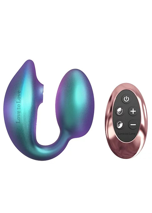 Love To Love Wonderlover Dual Stimulator - Iridescent Turquoise Product image