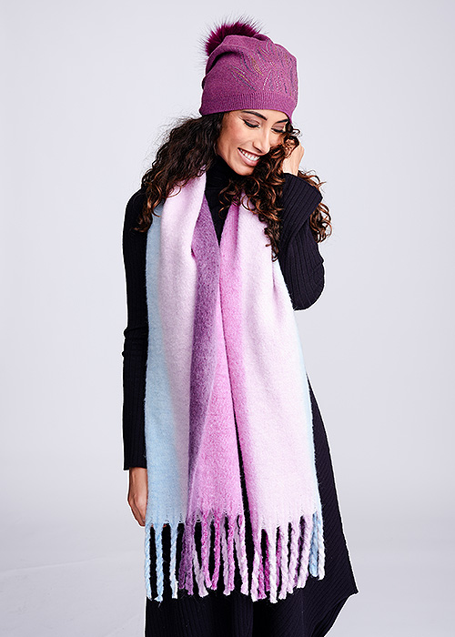 Pia Rossini Isla Purple Ombre Scarf Product image