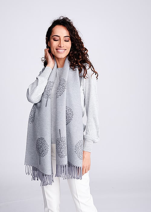 Pia Rossini Larissa Grey Scarf Product image