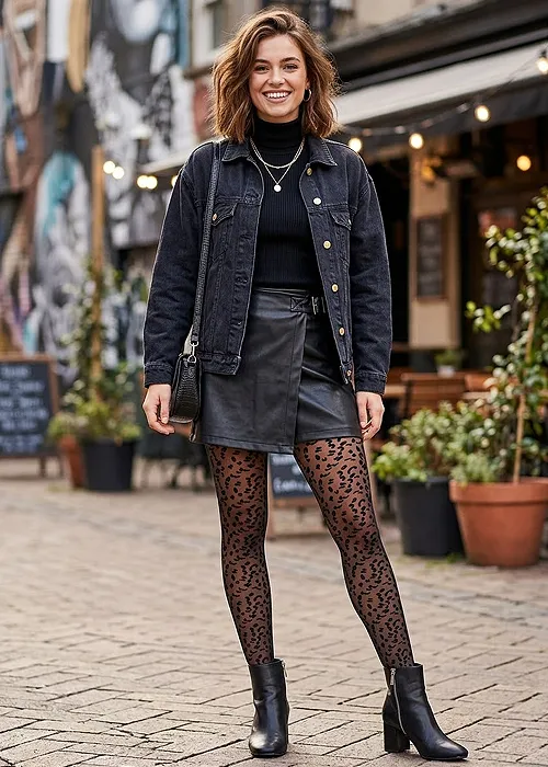 Gipsy Leopard Mesh Tights
