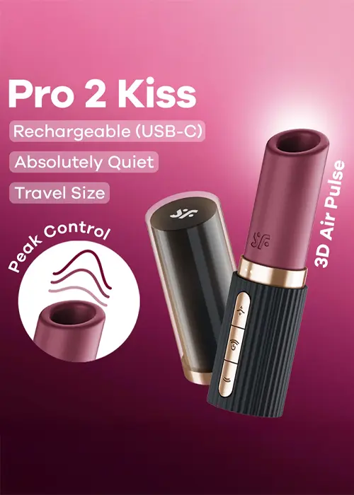 Love To Love Satisfier Pro 2 Kiss Air Pulse Vibrator Product image
